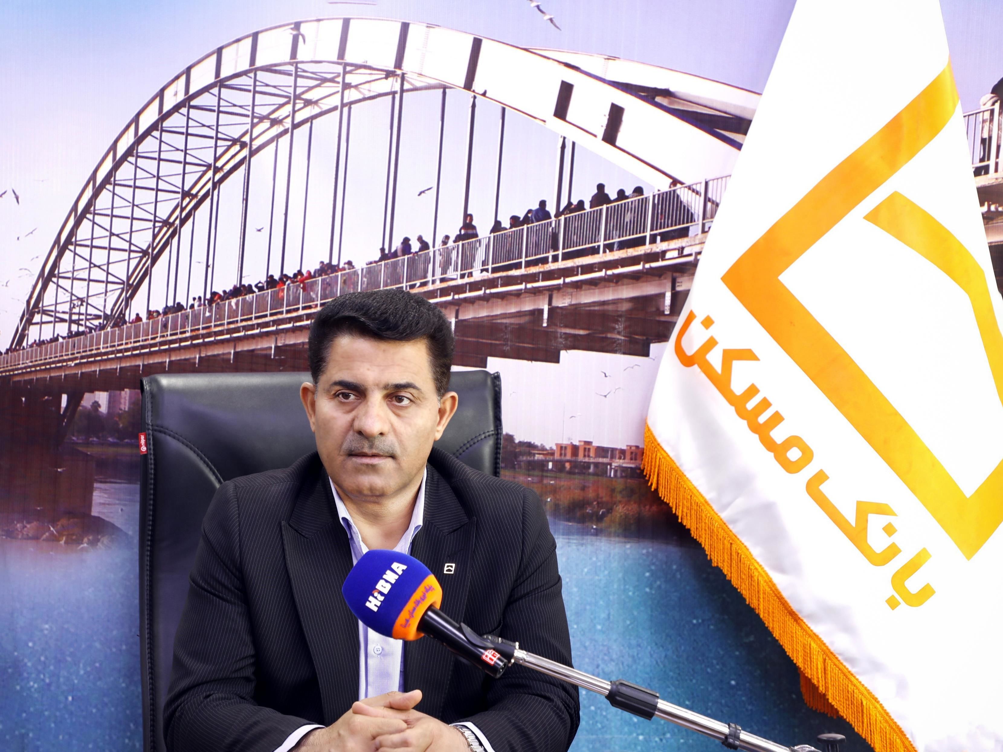 رشد منابع بانک مسکن خوزستان در سال جاری